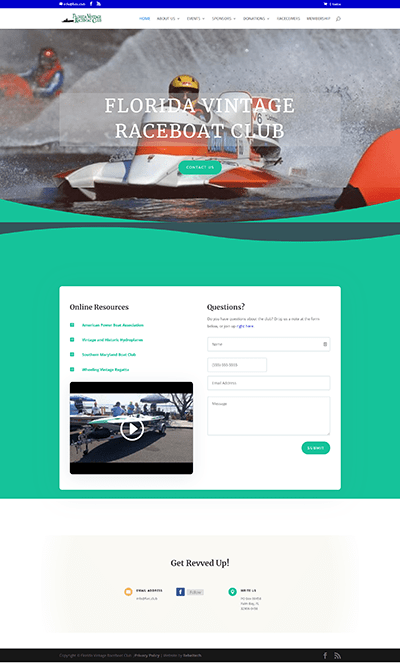 Florida Vintage Raceboat Club Screen Shot